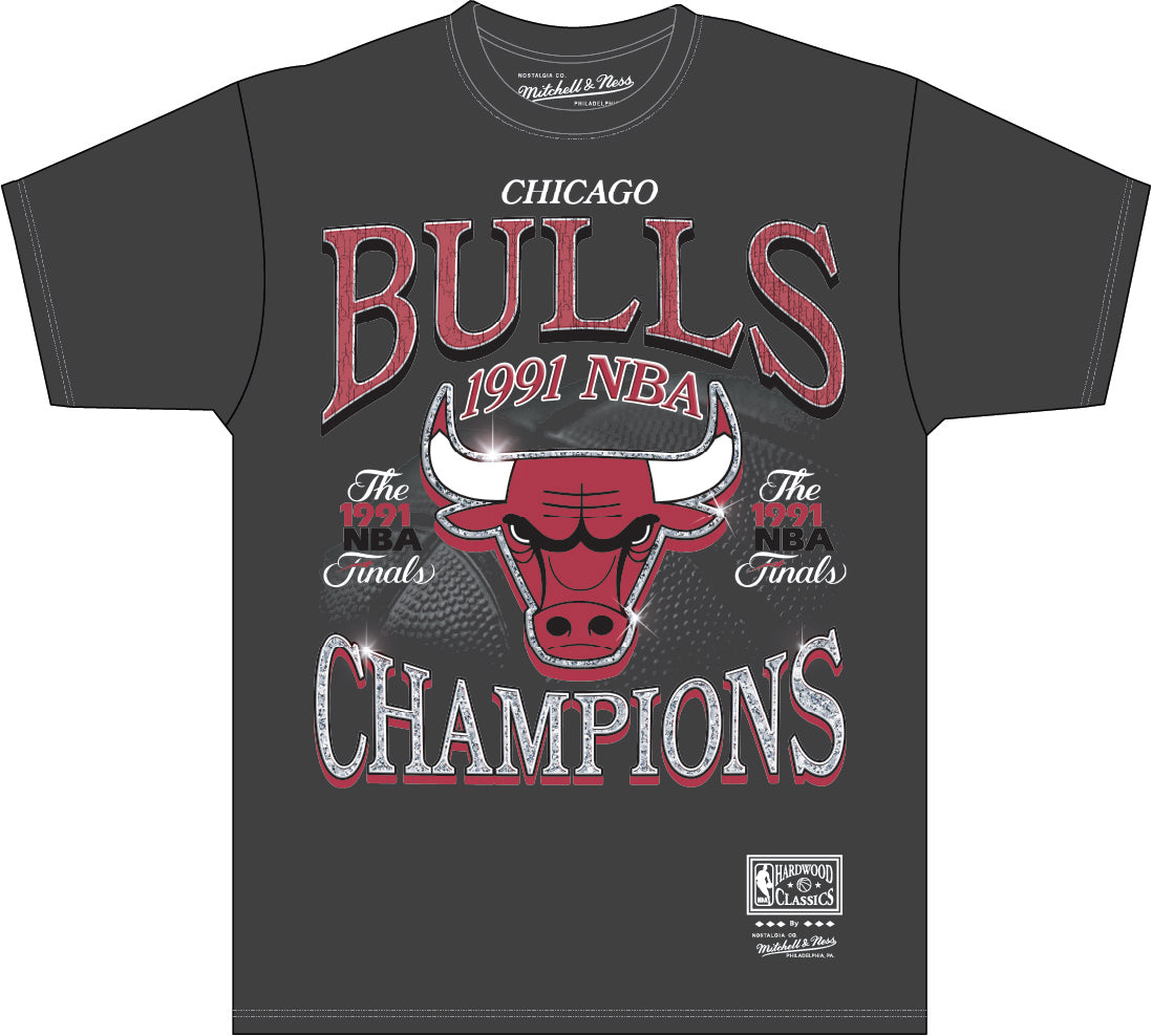 Mitchell & Ness Chicago Bulls Vintage Champ Tee Black