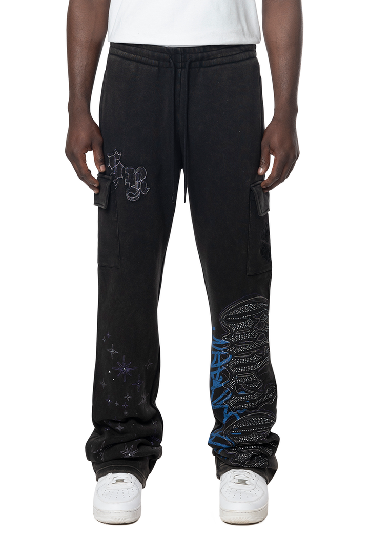 Rhinestone Dystopia Fleece Pants