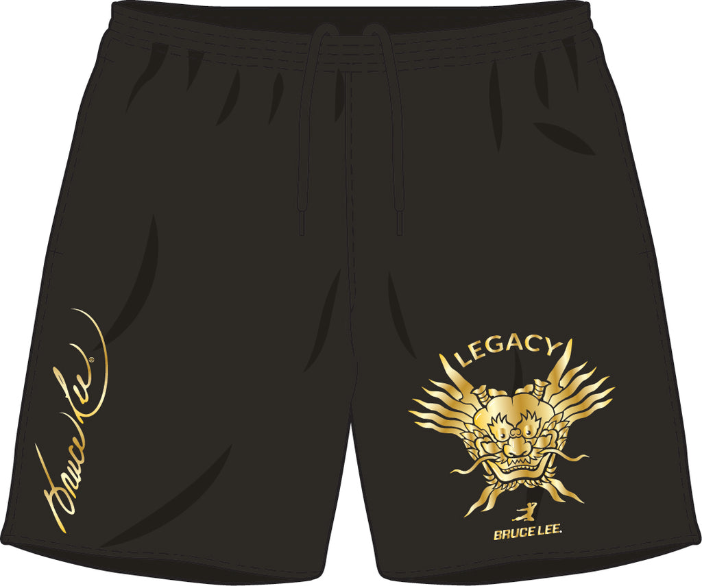 Nylon Monogram Shorts Black