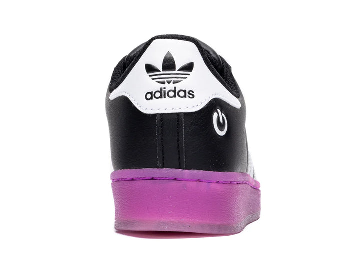 ADIDAS KID'S ADIDAS SUPERSTAR LED LIGHT - Core Black / Purple Burst / White