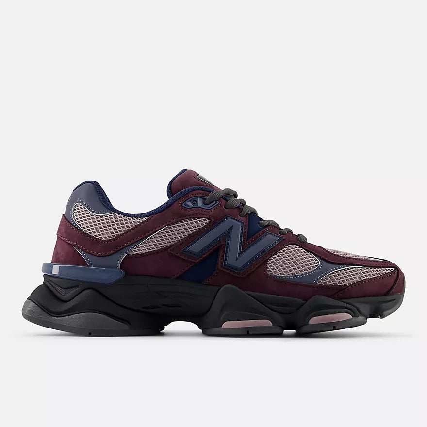 New Balance 9060 Men's Shoe - Plum brown with ice wine and dark arctic grey